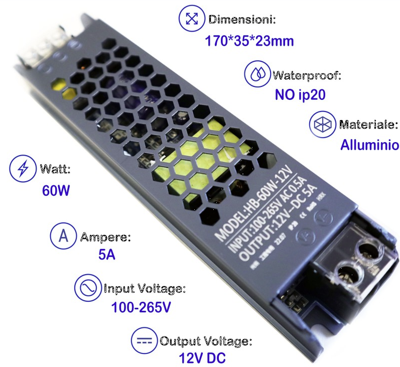 12V-5A-60W